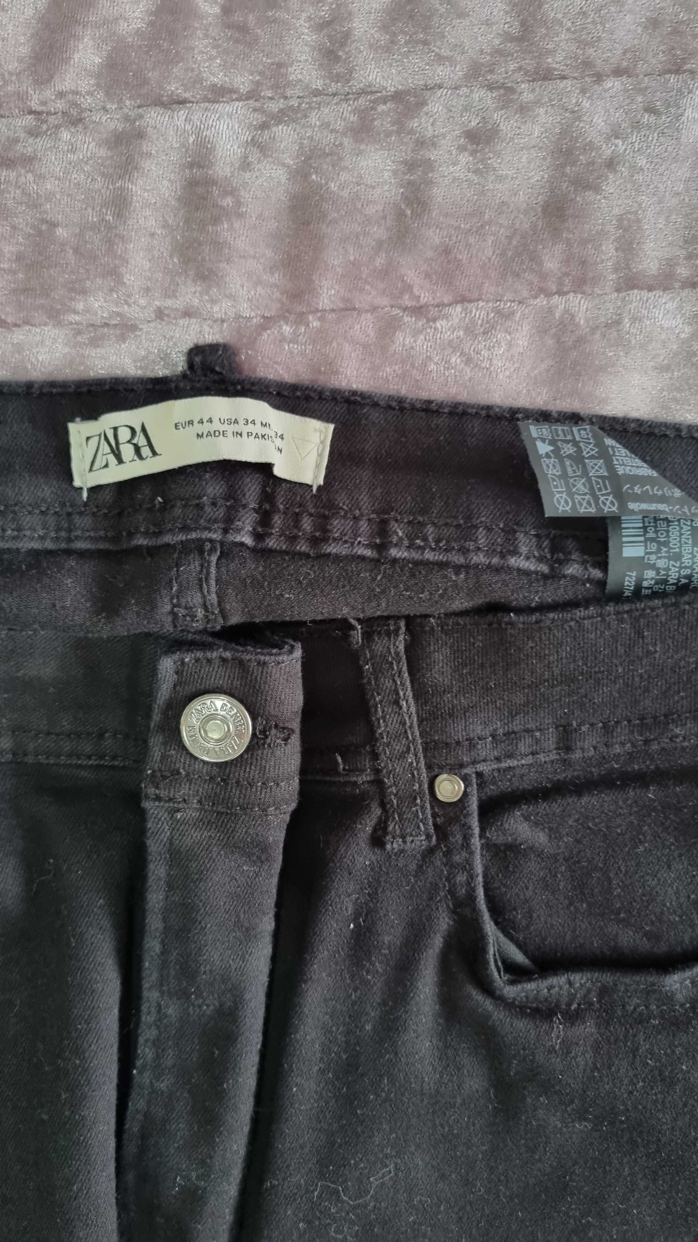 Calça de ganga preta // ZARA