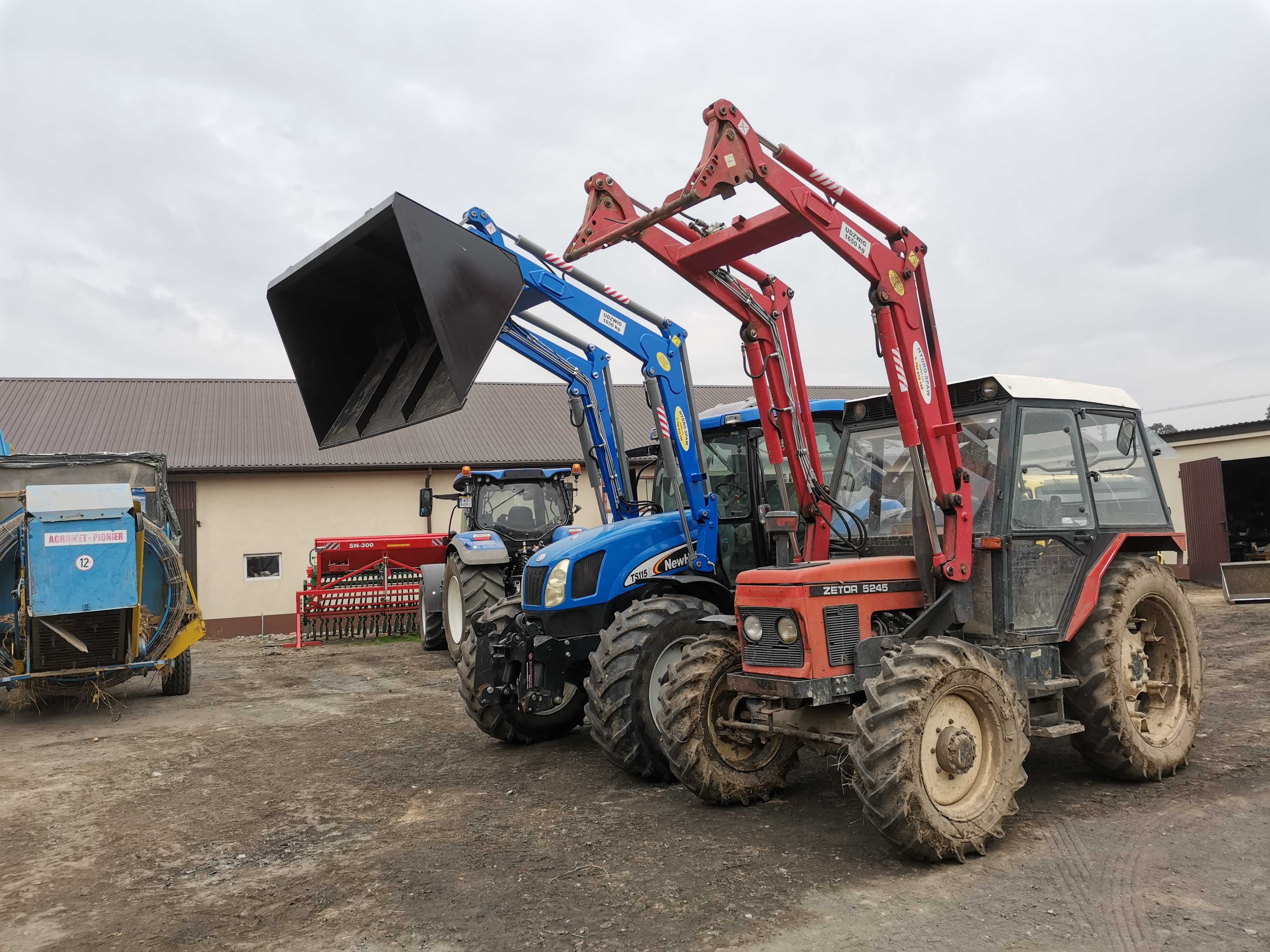 Ładowacz czołowy do każdego typu ciągnika John Deere Class New Holland