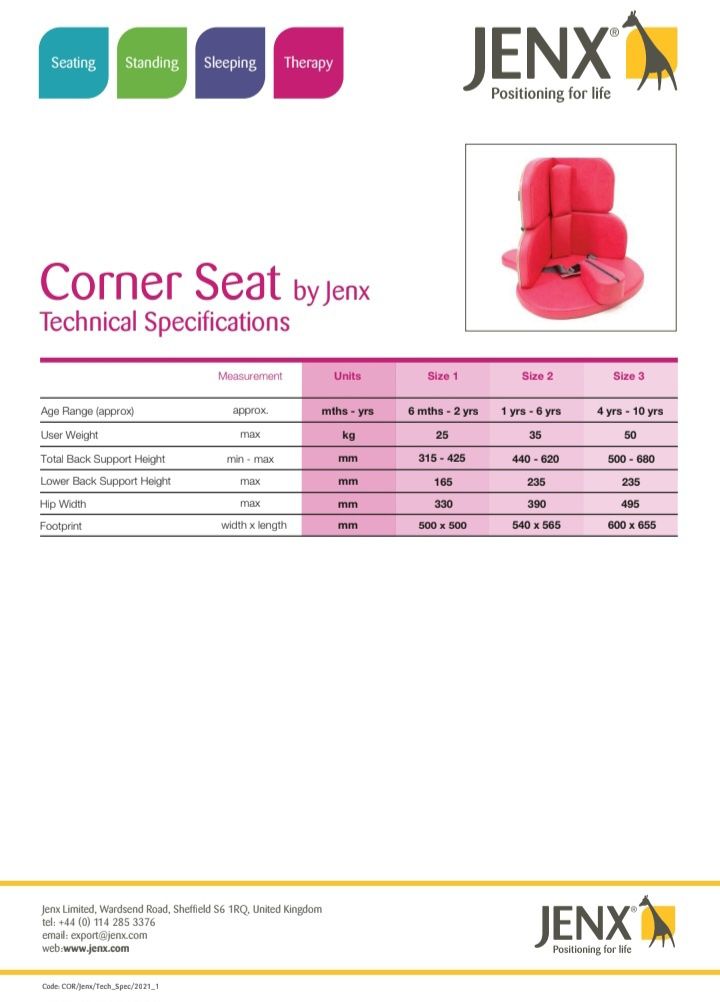 Seat corner jenx