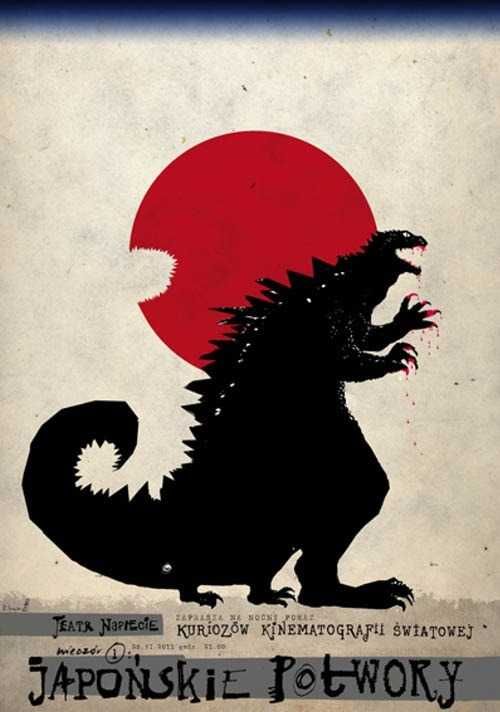 Plakat Ryszard Kaja Japońskie potwory