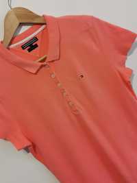 Tommy Hilfiger polo t-shirt koszulka krótki rękaw logowana XL