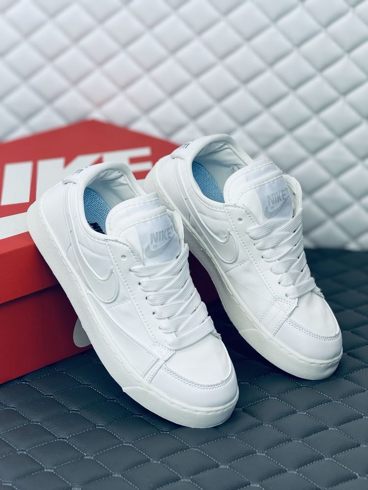 Кроссовки женские Nike Court Royal all white textille кросовки Найк бе