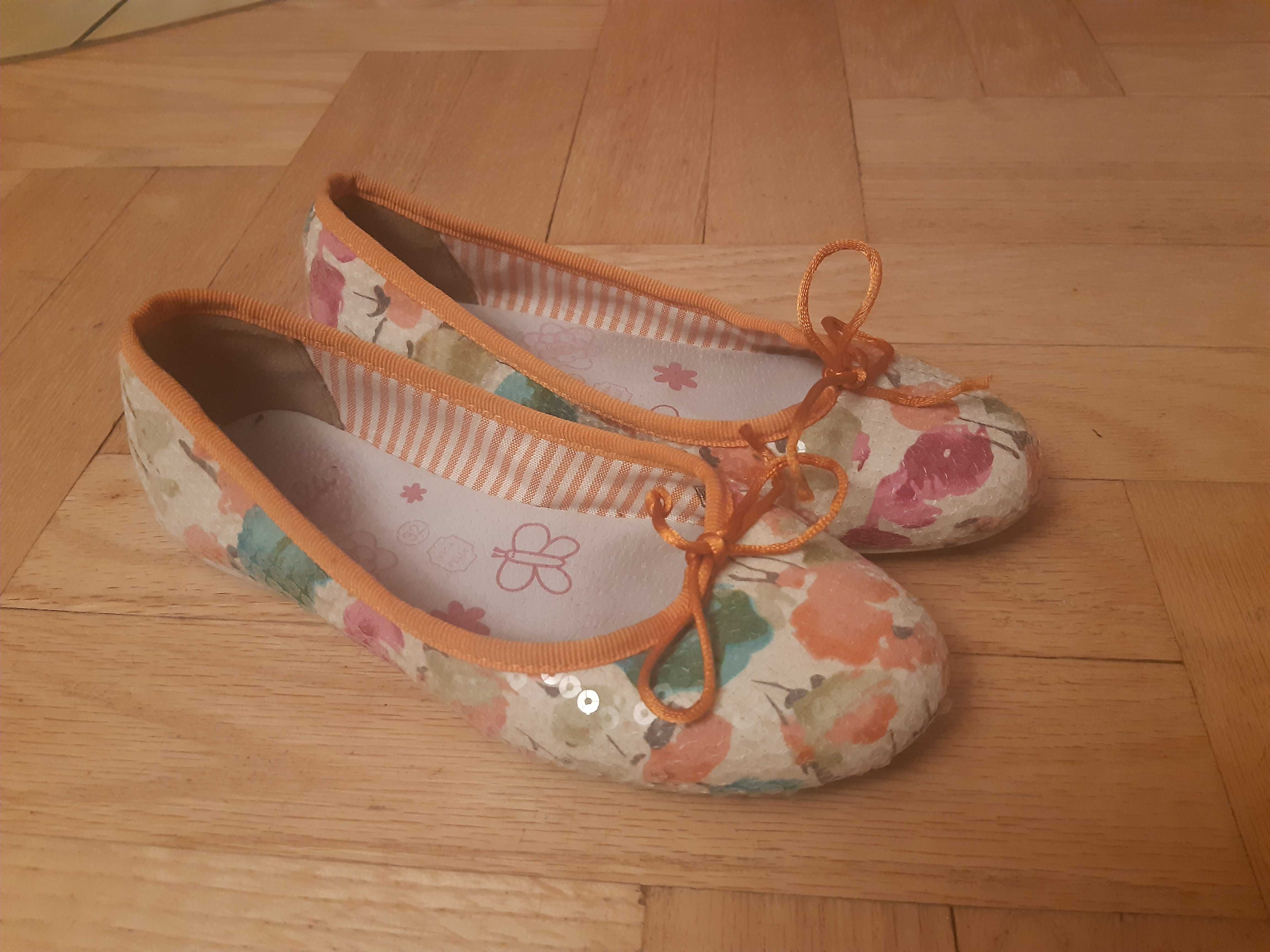 Buty dziewczęce balerinki Luli rozmiar 32, cekiny