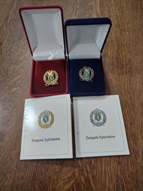 Odznaka złota i srebra zasłużonego dla związku Sybiraków