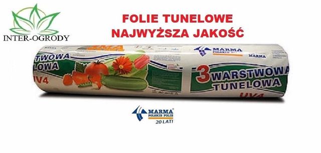 Folia tunelowa Ogrodnicza UV4 8-metrowa Szklarnia,tunele -MARMA