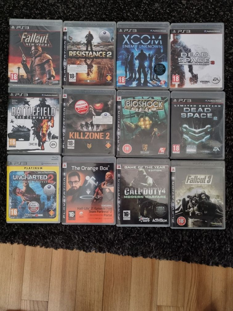 Różne gry na ps3 (fallout nv, fallout 3, uncharted 2, the orange box)