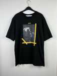 Czarna koszulka męska OFF-WHITE rozmiar XL streetwear oversize boxy