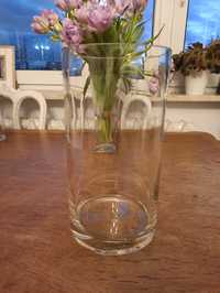8 wysokich wazonów grube szkło