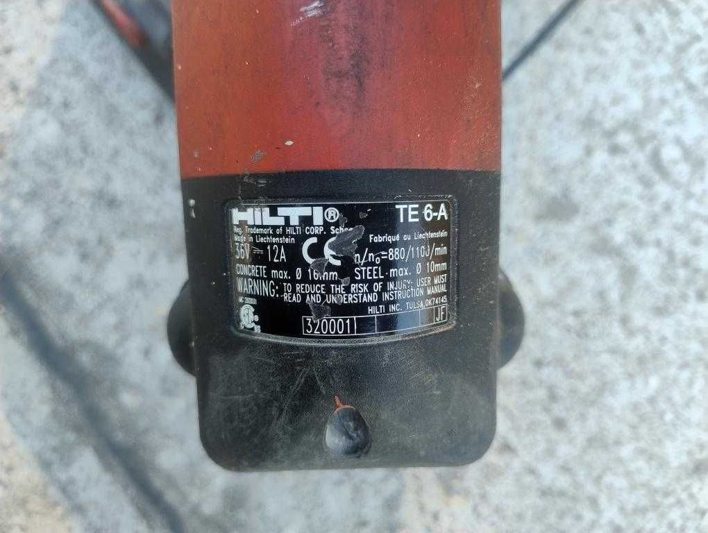 Wiertarka udarowa Hilti TE 6-A Zestaw 2 baterie i ładowarka