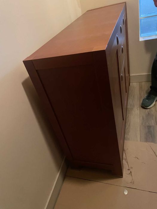 Komoda kredens szafka RTV barek bieliźniarka brązowa drewniana