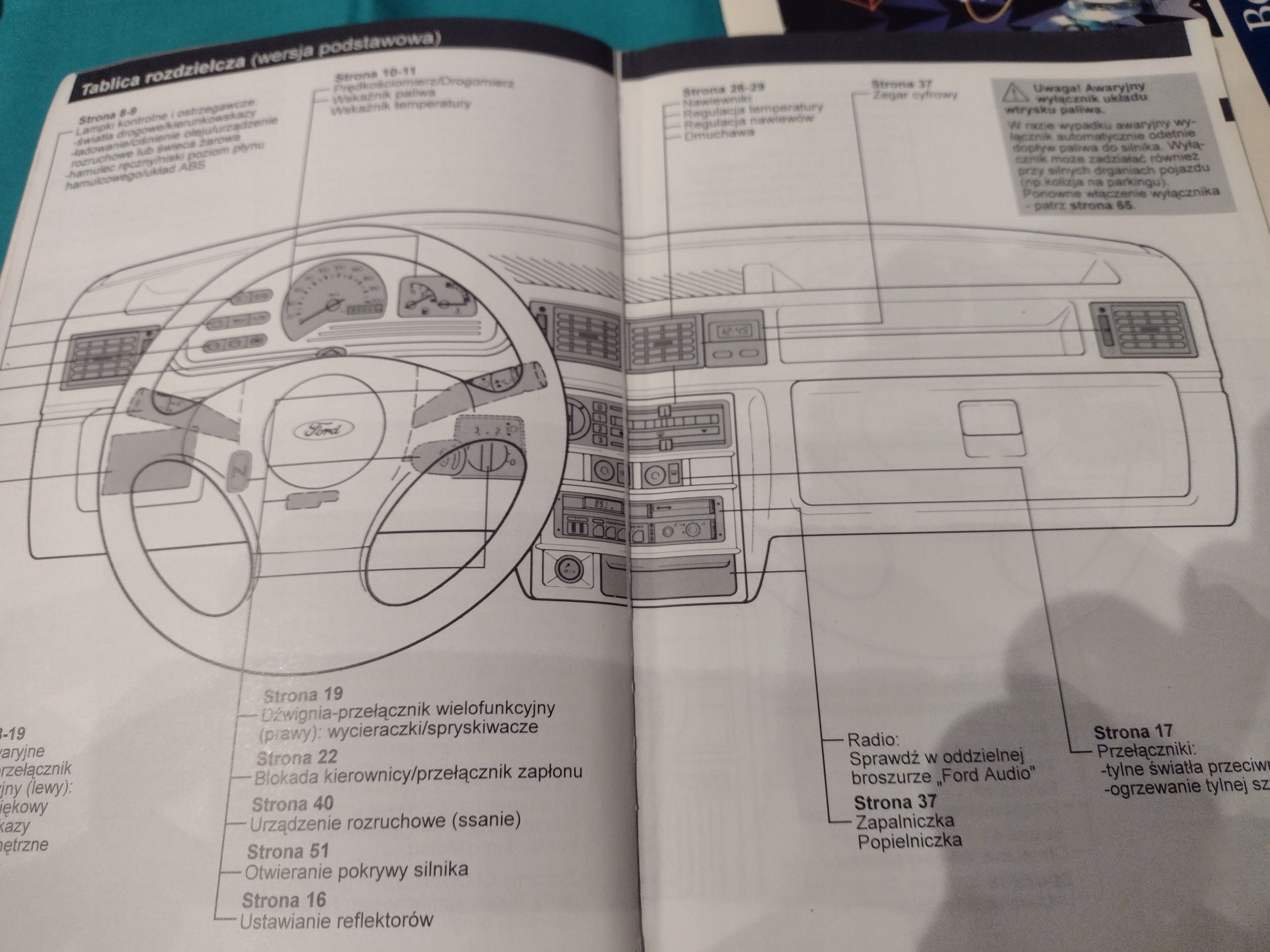 Ford Fiesta Instrukcja Książka Komplet 1993 Polska