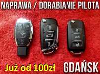 Naprawa dorobienie klucza pilota MERCEDES VW SKODA SEAT Gdańsk od 100z