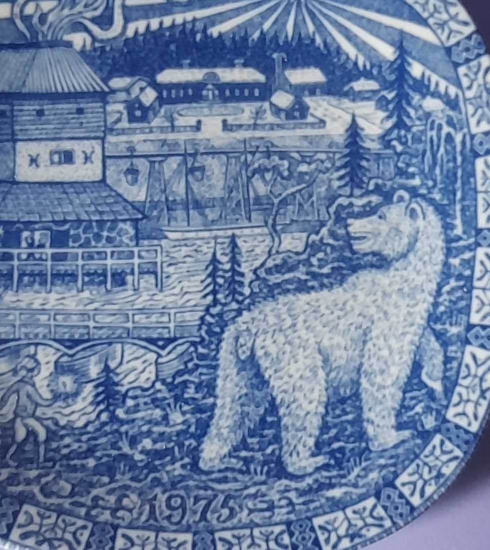 Talerz Świąteczny Ścienny Rorstrand proj. Gunnar Nylund_1975_50 LAT !