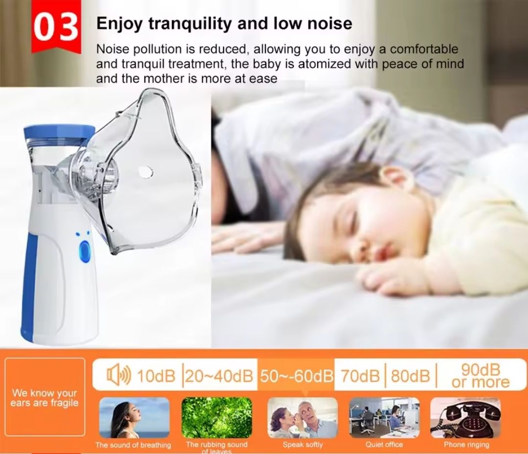 Mini nebulizator, ręczny inhalator, atomizer dla dzieci astma