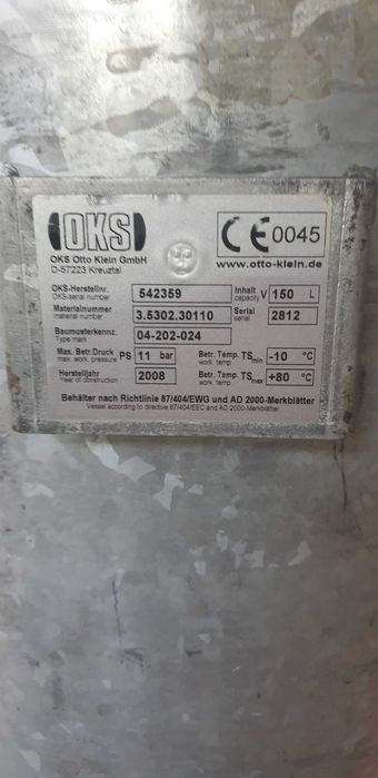 zbiornik powietrza kompresor sprężarka