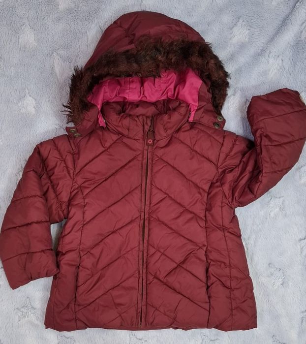 Kurtka h&m 92 bordowa polar ocieplana zimowa