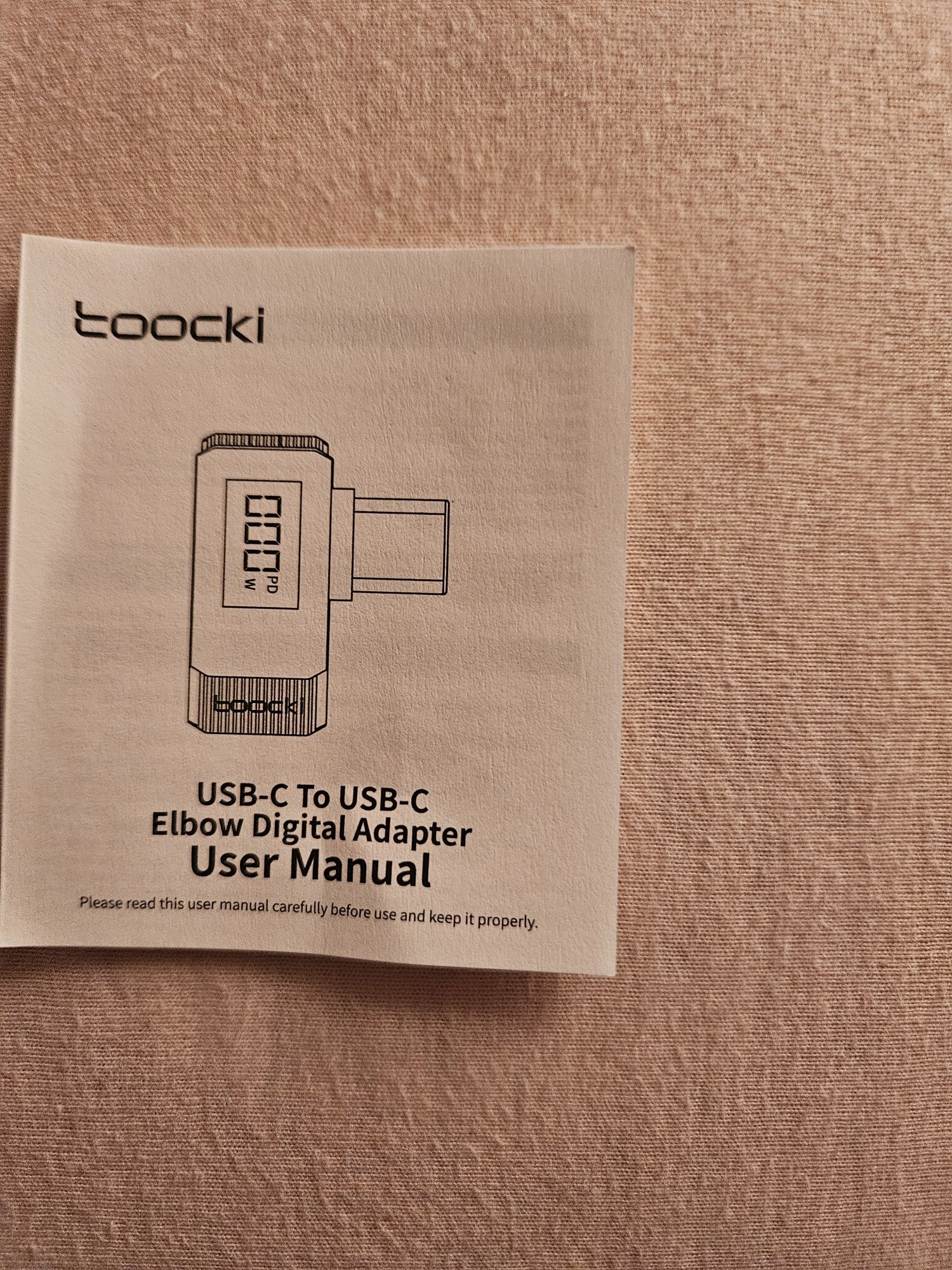 Toocki adapter usb c to usb c 100w