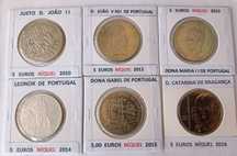 39 Moedas Comemorativas Portuguesas de 5 Euros ( Níquel )