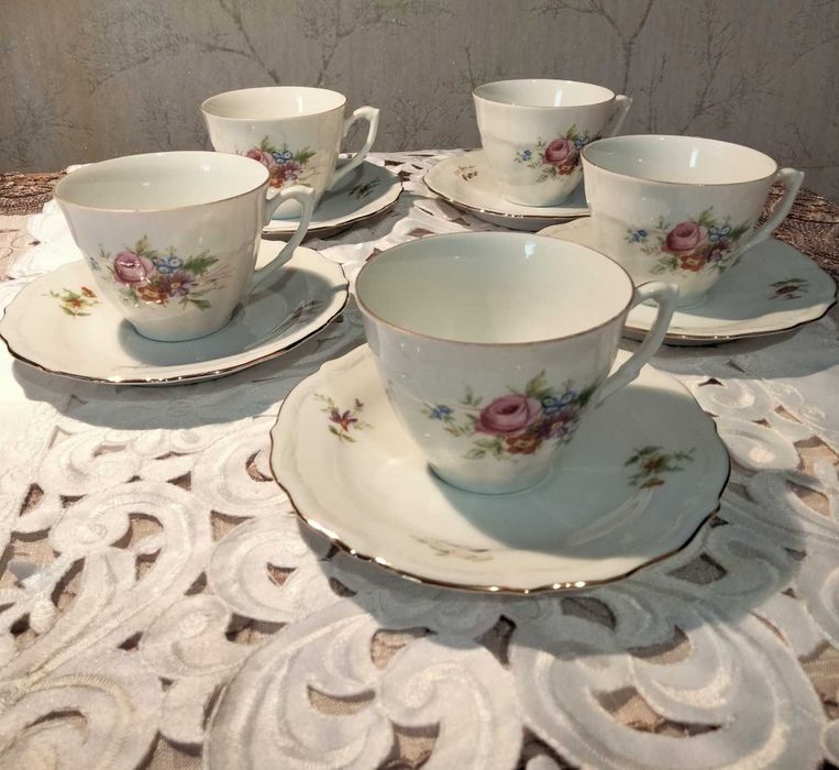 Porcelana Wawel Wałbrzych zestaw do kawy