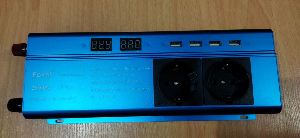 Foval 12v 3000W инвертор чистый синус Киев девобережная