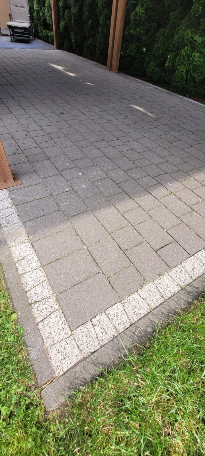 Kostka brukowa biała melanż z demontażu prawie 4m2