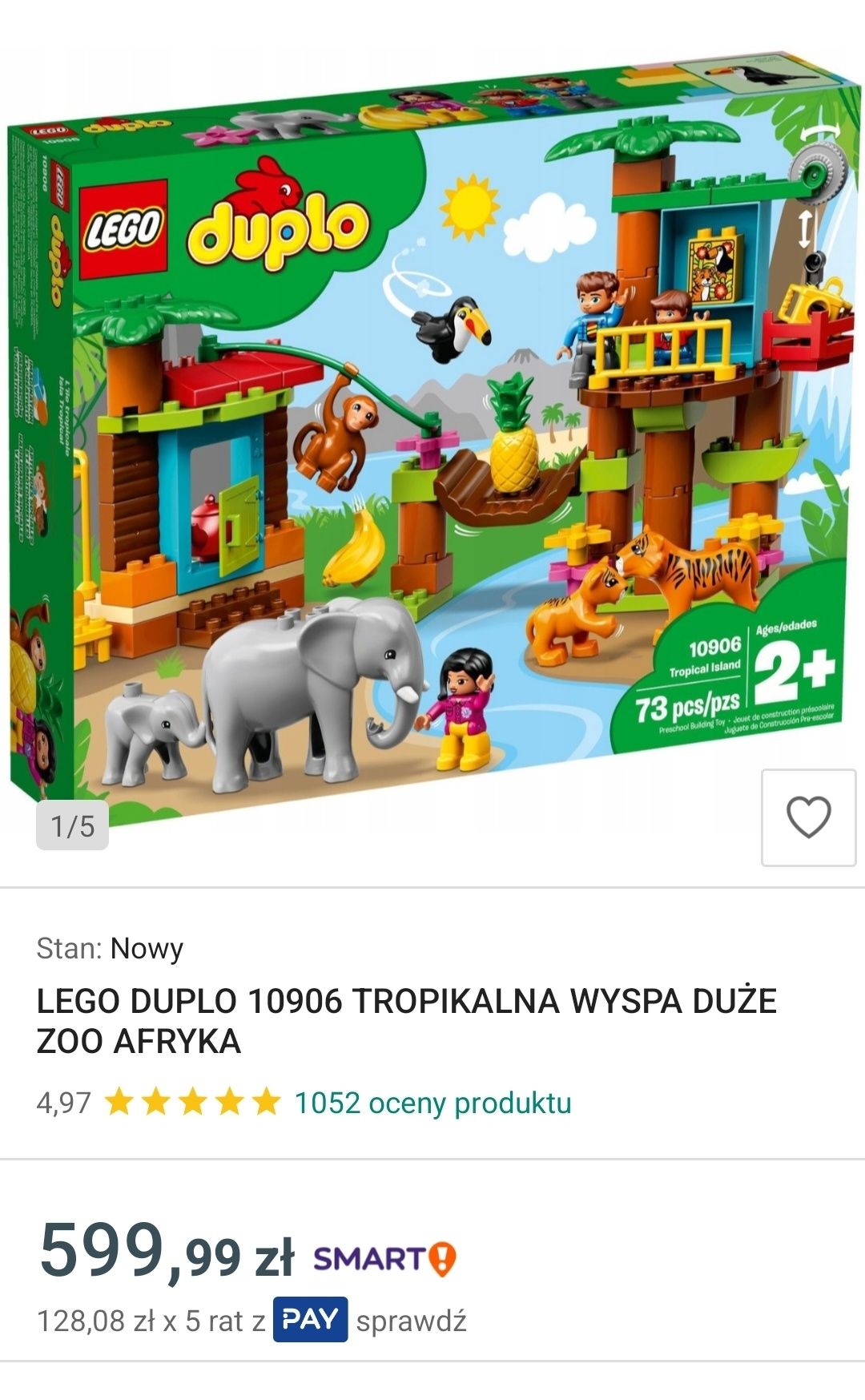 Zestawy Lego Duplo w super cenie, straż pożarna, jungle, kolejka, itd.