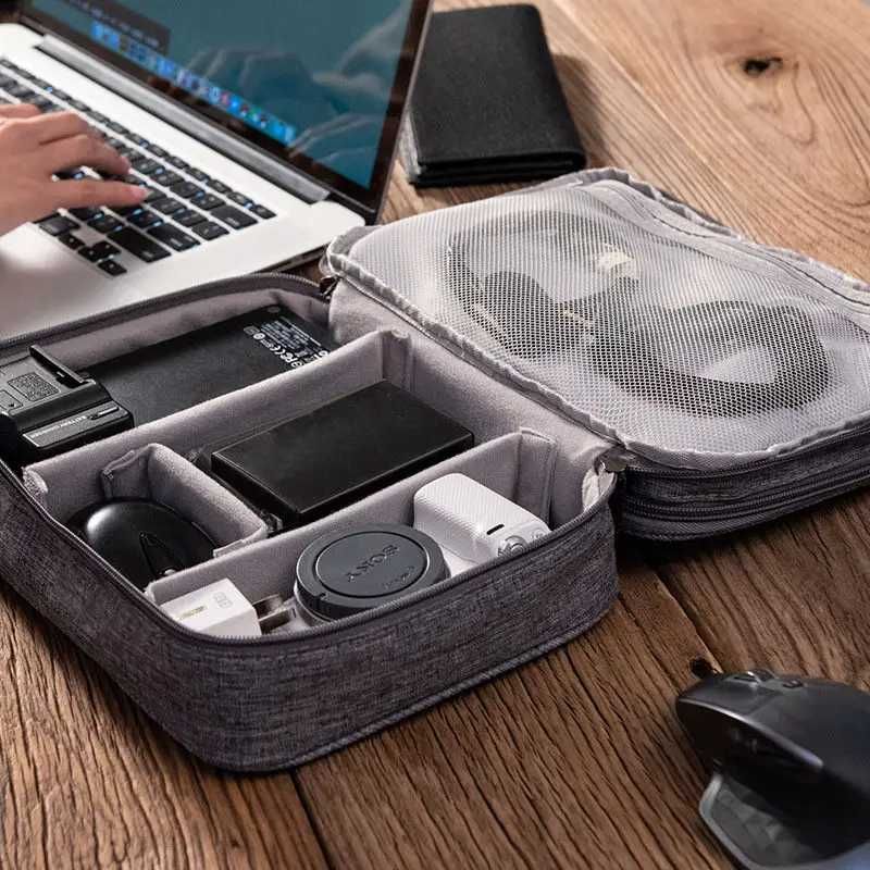 Органайзер для провідків USB та гаджетів двоярусний MAXI, 27х20х10 см