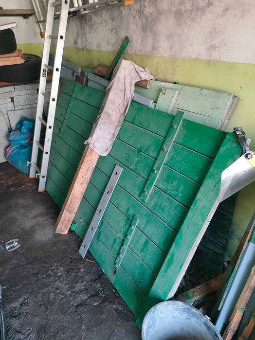 DRZWI GARAŻOWE, drewniane z demontażu