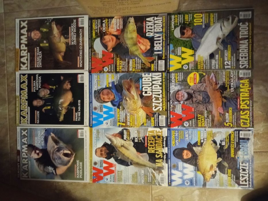 Wiadomości wędkarskie 30 zl całość