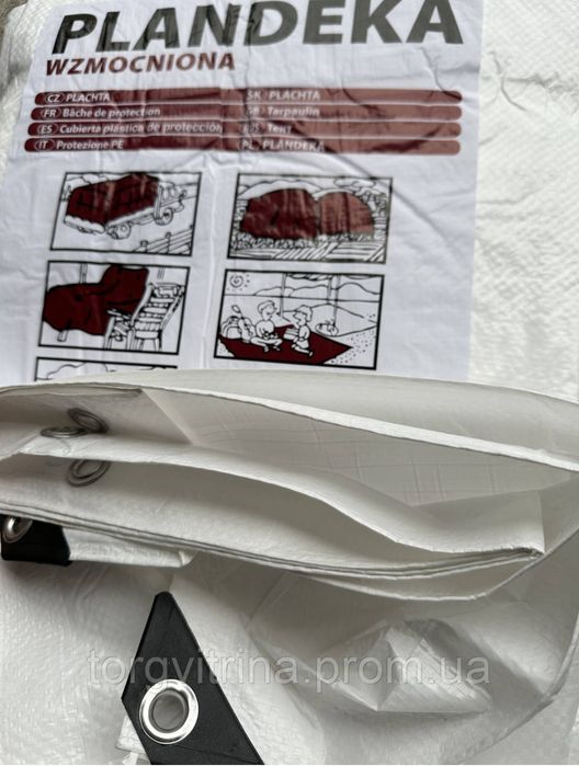 Тент міцний, поліпропіленовий, армований, водостійкий. Щільність 90