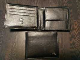 Skórzany męski portfel,  nowy
