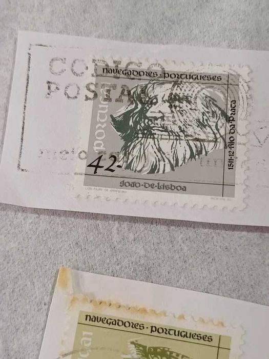 Conjunto de 8 de selos portugueses