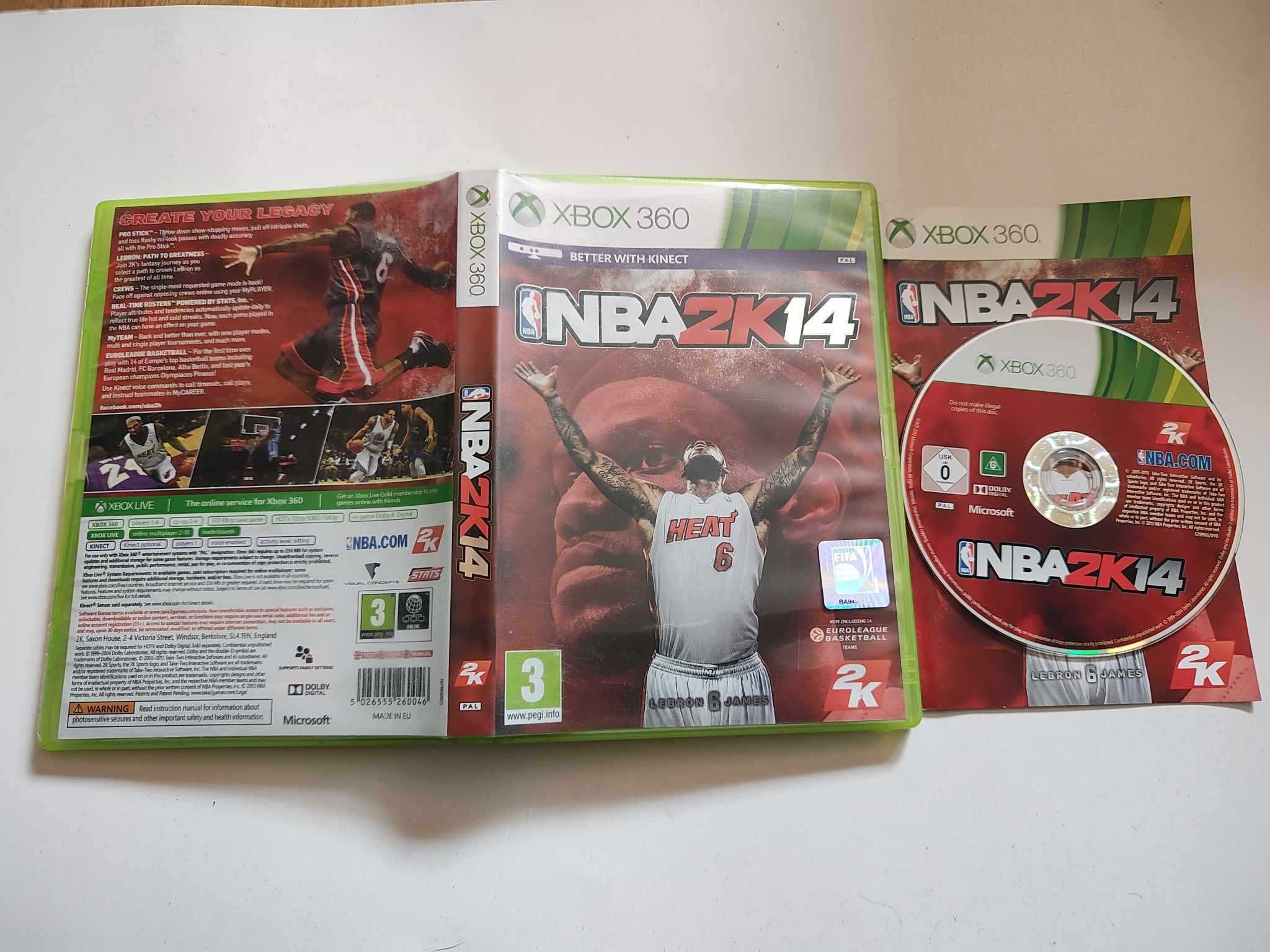 Xbox 360 gra NBA 2K14