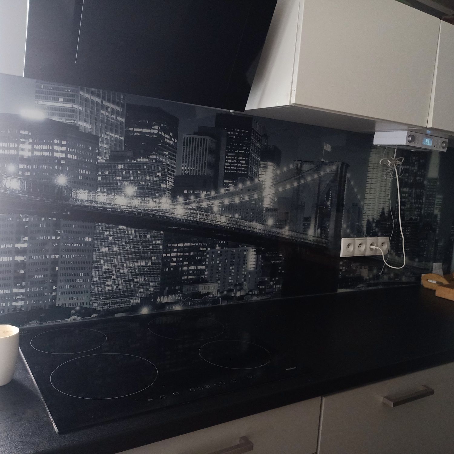 Panel ścienny szklany do kuchni