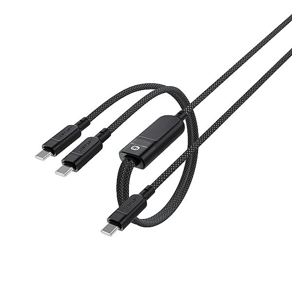 Kabel Acefast C5 USB-C - USB-C / USB-C 2w1/100W 480Mb/s - czarny