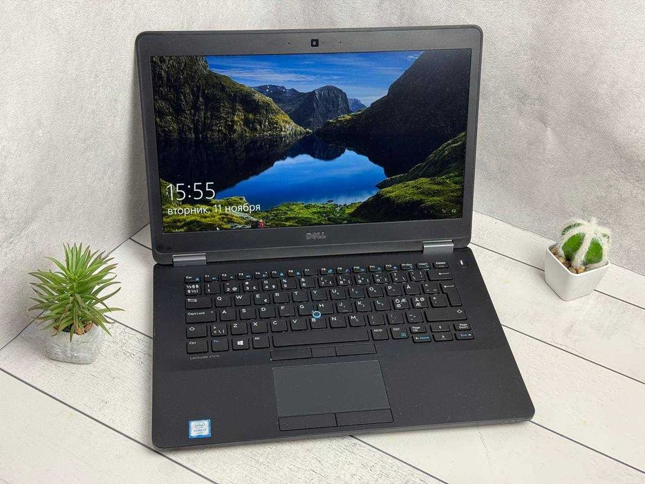 Dell 7470 i5-6300U 8ram ssd 128 знос  батареї 54%
