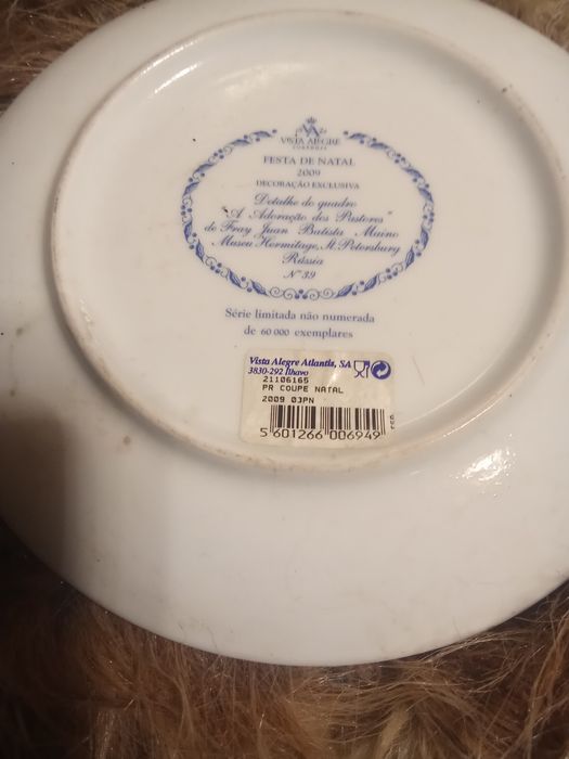 Prato vista alegre do natal