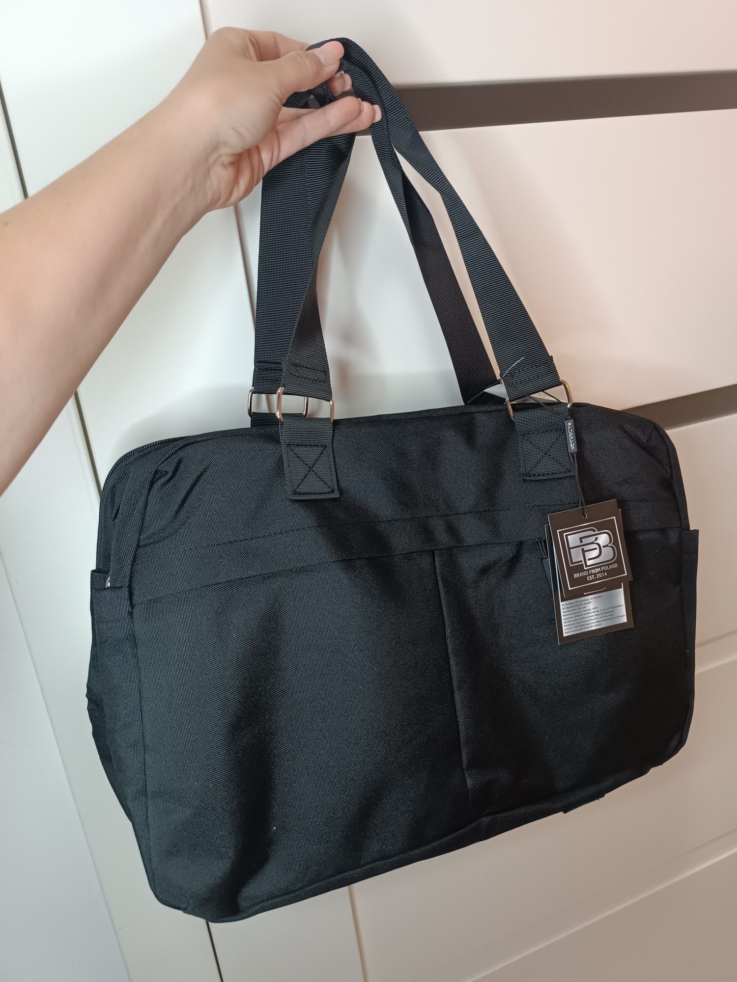 Nowa torba bagaż podręczny czarna t.k. Maxx do samolotu travel