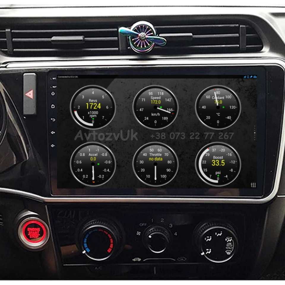 Магнитола CITY Honda JAZZ GPS USB 2 дин Сити Джаз CarPlay Android 14