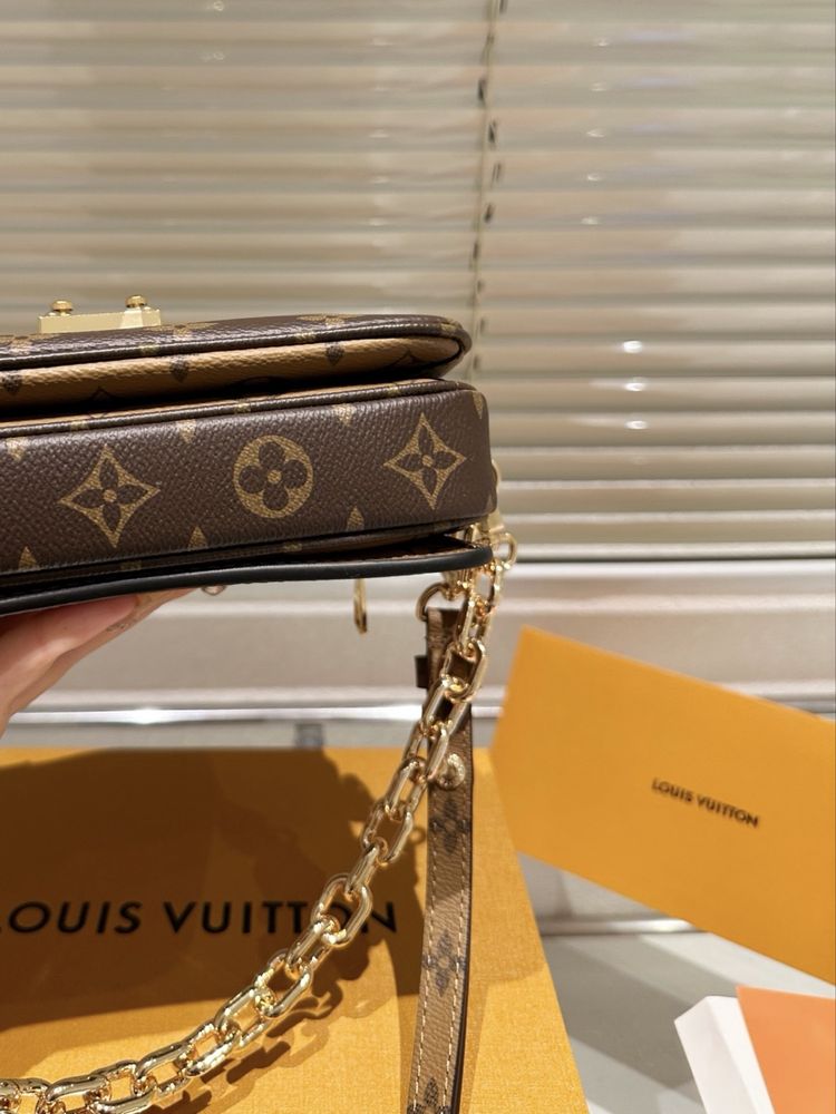 Стильна шкіряна сумка в стилі LV Louis Vuitton  1:1