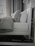 Rama łóżka MALM IKEA  biała