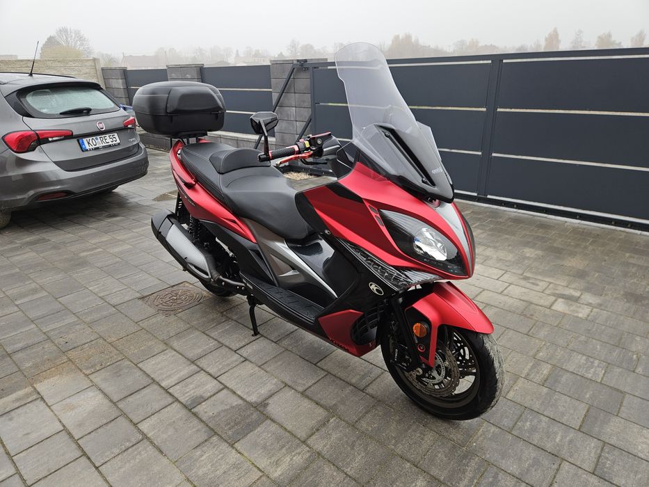 Kymco Xciting 400 cm3 ABS 2017r KUFER Givi, Film 4k, Transport pod DOM