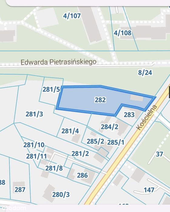 Działka pod zab. mieszkaniową z warunkami zabudowy około 1200m2 PUM