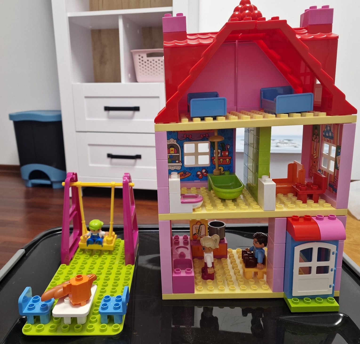 Domek na wzór lego duplo 10505, hustawka