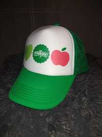 Nowa zielona czapka z daszkiem z logo Tymbarku