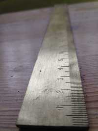 Liniał mosiężny, linijka 30cm 300mm