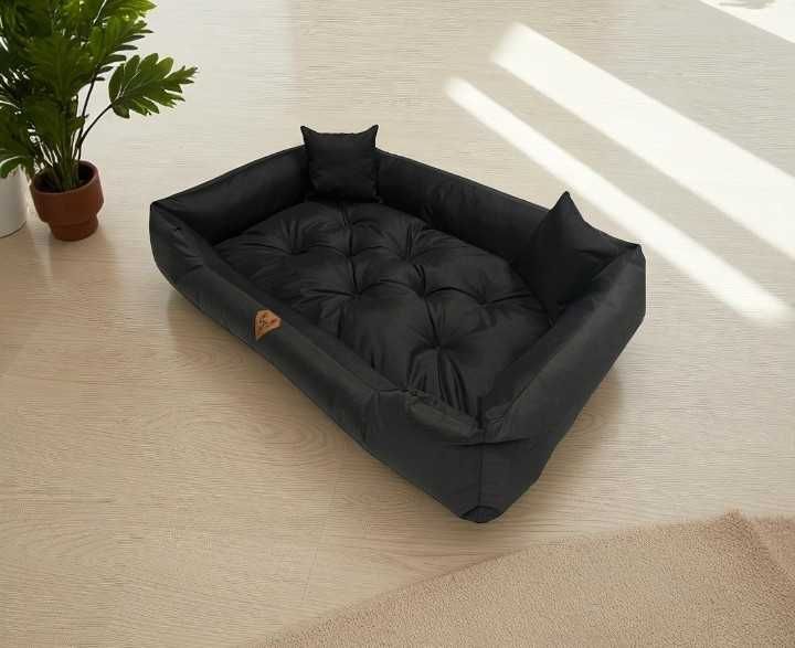 Czarne legowisko dla psa 100x75 cm posłanie dla psa łóżko + GRATIS!