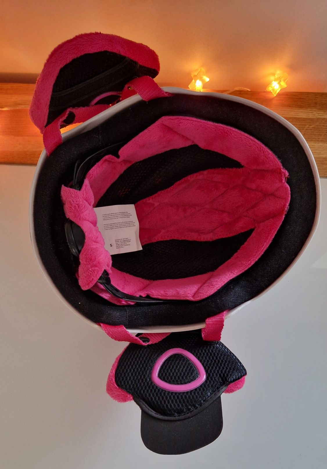 Kask narciarski dla dziewczynki biały, rozmiar S Barbie