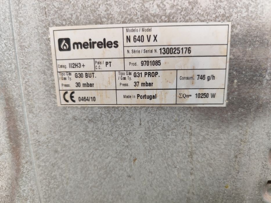 Fogão e forno Meireles gás