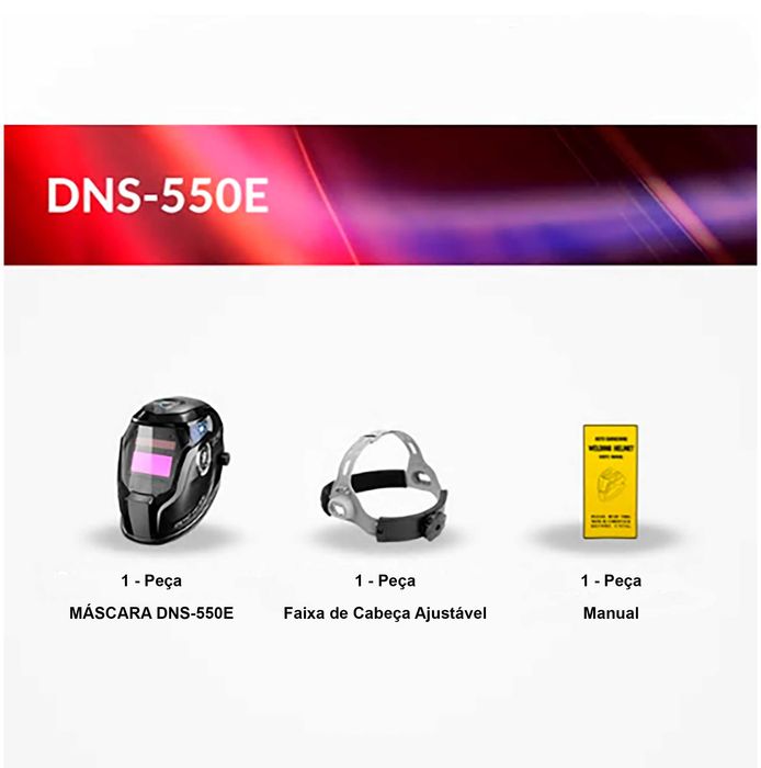 Máscara de Soldar Eletrônica Solar com Auto Escurecimento